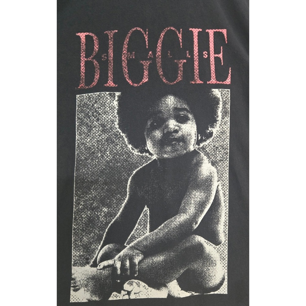 Biggie Smalls Ready to Die Album Graphic T Shirt Black Size Large Rapper Hip Hop